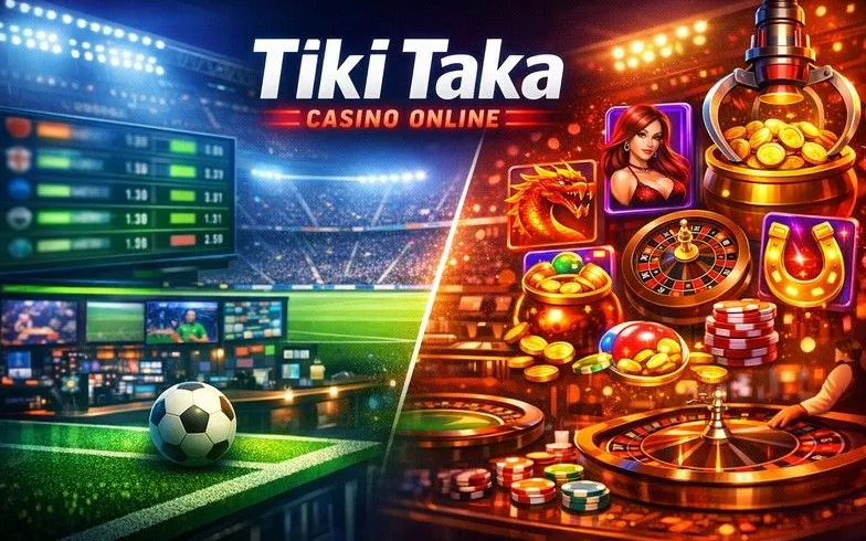 TikiTaka Casino mobile browser interface on smartphone