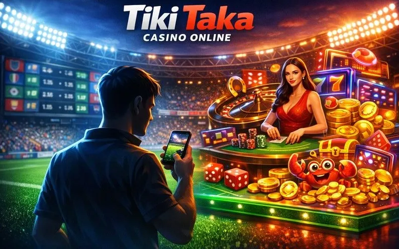 TikiTaka Casino games catalogue hero banner
